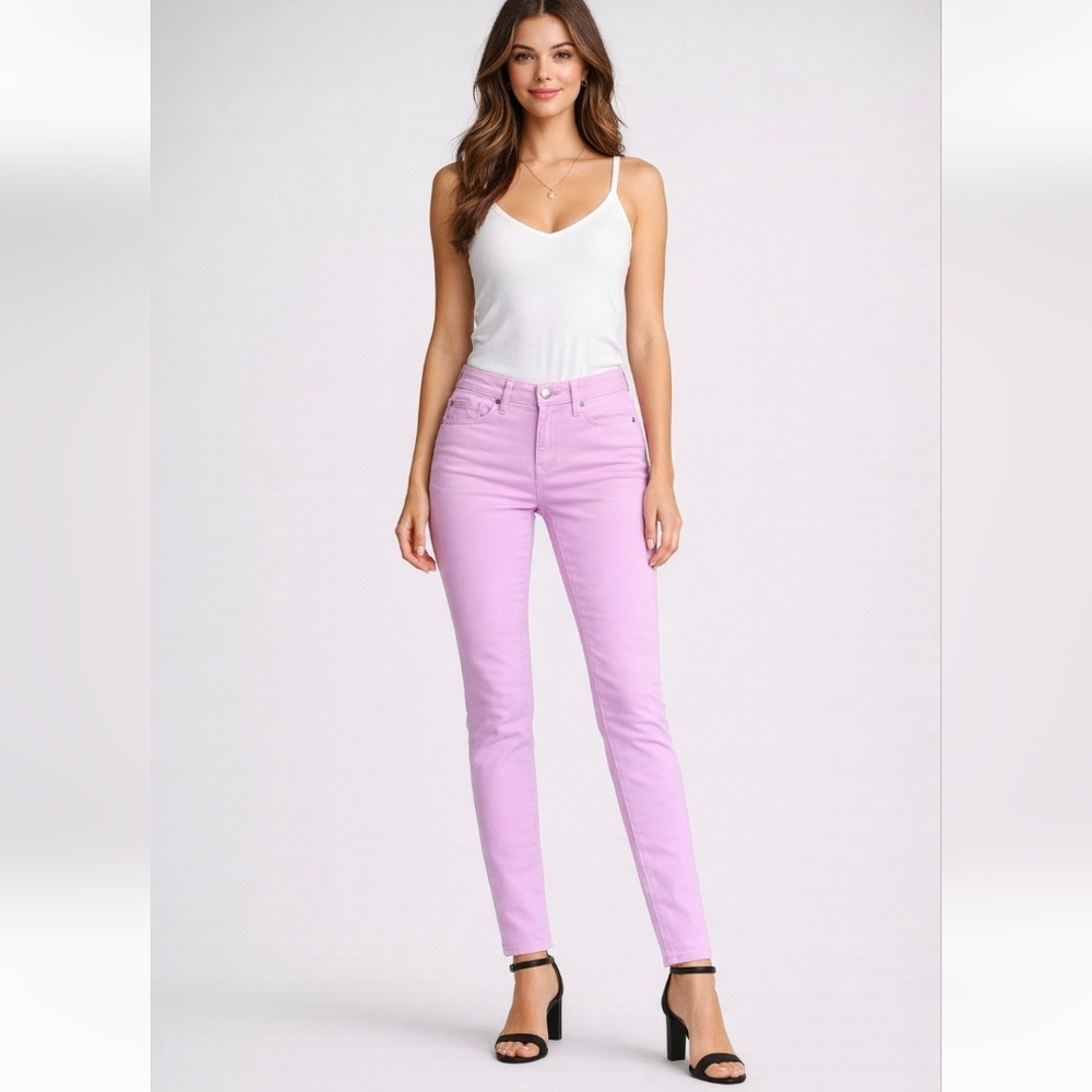NWT No Boundaries Women's Classic Low Rise Skinny Jeans, pink, Size 11
